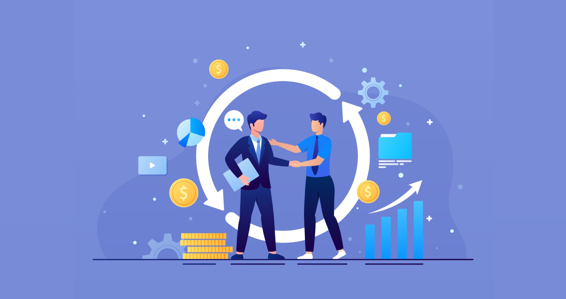 two people appreciating